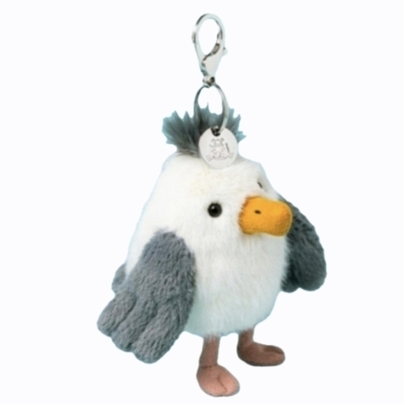 Jellycat Chip Seagull Bag Charm Soft & Plush 4.7